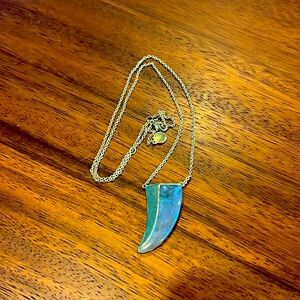 Grey and gold pendant